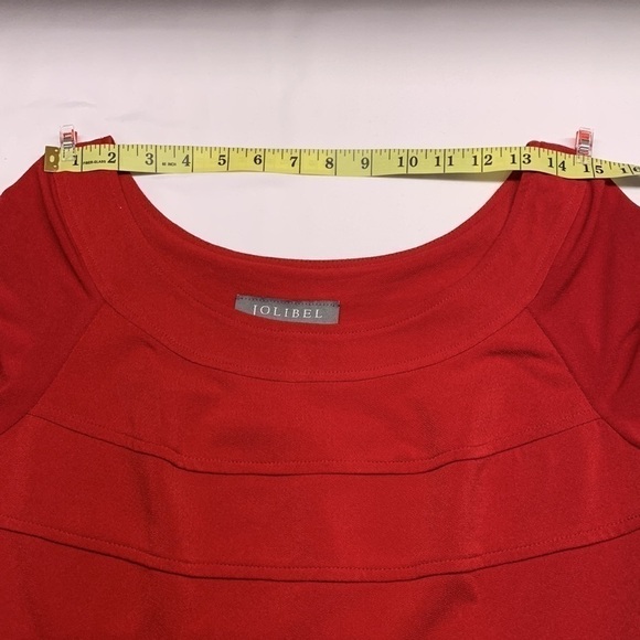 𝅺Jolibel Fully Lined Dress Size 6 Colour Red Made in Canada - Picture 5 of 9